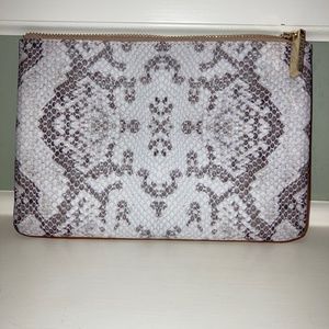Barrington Faux Snakeskin Cosmetic Travel Bag